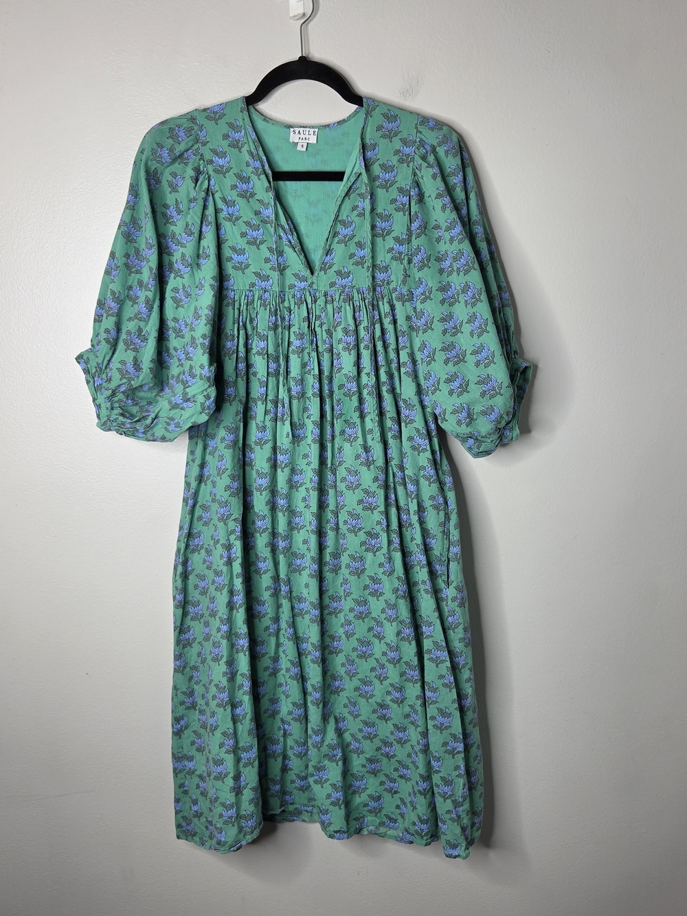 Saule Parc Cotton Flower Midi Dress